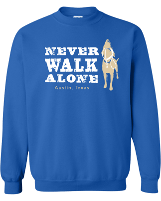 Dog Is Good-Never Walk Alone-Crewneck Sweatshirt-Mock